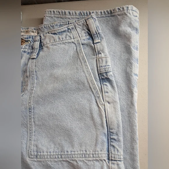 We The Free Blue Flare Wide Leg Jeans Size 29 - Picture 7 of 12